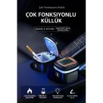 Araç İçi Küllük Lüks Güneş Enerjili Çakmaklı Seramik Deri Detaylı Premium Model