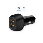 Araç içi Şarj Cihazı 3.0A FAST 20W Süper Hızlı 2 Usb Çıkışlı Çakmaklık
