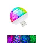 Araç İçi Sese Duyarlı Mini Disko Topu Led Usb'li -Telefon Uyumlu