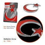 Araç Oto Arma Ay Yıldız Türk Bayrağı Bantlı Reflektör Bantlı Arma