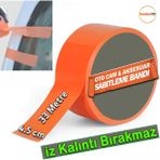 Araç Oto Cam Montaj Tamir Sabitleme Bandı İz Bırakmaz Güçlü Yapışkanlı Maskeleme Bandı 45 Mm X 33 M