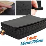 Araç Oto Kaput Kapı Taban Davlumbaz Ses Yalıtım Malzemesi 6mm Kauçuk 50CMX100CM 5ADET - 50 x 100 cm