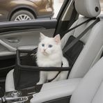 Araç Oto Ön Koltuk Evcil Hayvan Kedi Ve Köpek Seyahat Taşıma Çantası Puseti Koltuk Koruyucu Çanta – Su Geçirmez Oxford Kumaş, Katlanabilir, Hayvan Taşıma Puseti – 30x25x40 cm