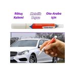 Araç Oto Rötuş Kalemi 5 Ml Kaporta Tampon Çizik Fırça Metalik Beyaz Renk Boya Kalemi