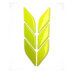 Araç Otomobil Motosiklet Bisiklet Floresan Sarı 6 parça çok amaçlı 3D Sticker