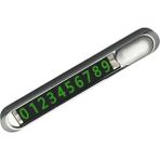 Araç Park Telefon Numaratörü Parkmatik %100 Metal Aç-Gizle Özellikli Fosforlu Torpido Üstüne Yapışan Otopark Irtibat No - Metalik