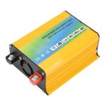 Araç Şarj Cihazı İnvertörü, 12V - 220V Çift USB Bağlantı Noktaları Modifiye Dalga İnvertörü Akıllı Sıcaklık Kontrolü ABS 300W Pil Maşası Kablosu Ile Kamp Için (Sarı)