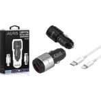 Araç Şarj Cihazı Oto Çakmaklık Pd Şarj Aleti Seti USB + Pd 2 Port Iphone USB C Kablolu 45 W Qc - Siyah - Renk
