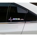 Araç Yan Cam Sticker Oto Kapı 20 Cm X 7 Cm Holo-chroma