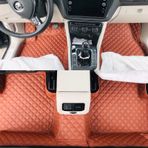 Araca Özel 5D 7D Havuzlu Deri Paspas Toyota Uyumlu Avensıs 2005-2013 2008-Siyaha Siyah Dikişli