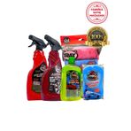 ARACINIZ İÇİN EN İYİSİ T-RAX Oto Lastik Parlatıcı-demir Tozu-4lü Mikrofiber Bez-cilalı Oto Şampuanı 5'li Oto Bakım Seti