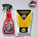 Aracınız Için En Iyisi T-Raxdemir Tozu Temizleyici ve Uygulama Yıkama Eldiveni %100 Fiber Bez 2'li Set 500ML