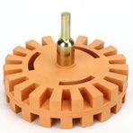 Aramox 4in Kauçuk Silgi Tekerlek Etiket Sökücü 25mm Çap, Pnömatik Çıkartma Temizleyici Disk Araba Vinil İnce Çizgi Kaldırma Biyel Ile