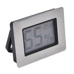 Aramox LCD Elektronik Termometre Higrometre Puro Kutusu Gitar Kılıfı Şarap Dolabı İzleme Sıcaklık Ve Nem ABS + Paslanmaz Çelik