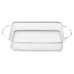 Aramox Paslanmaz çelik kızartma sepeti, ergonomik sap, kendin yap patates kızartması, patates cipsi, soğan halkası, kızarmış tavuk, kolay (27 x 12 x 6)