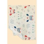 Arancione Co. Crab Water Repellent, Yer/mama Sandalyesi Altı, Aktivite, Yemek ve Oyun Örtüsü - 145 x 210 cm - Çok Renkli