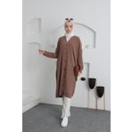 Aranlı tekstil Düğmeli Yazlık Standart Kap/Tunik