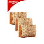 Arap Makyaj Dünyası 3'lü Eşek Sütlü El Yapımı Lifli Ballı Sabun 3 x 120 gr Doğal Nemlendirici