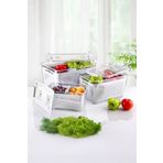 Arar Home 5 Litre Süzgeçli Bölmeli Organizer Buzdolabı Hava Geçirmez Saklama Kabı