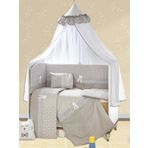 Aras Bebe 60x120 cm Gri Ebrar Uyku Seti