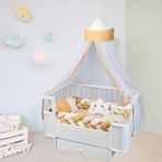 Aras Bebe 60x120 cm Kahverengi Örgülü Uyku Seti