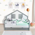 Aras Bebe 90x190 cm Yeşil Örgülü Montessori Uyku Seti
