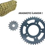 Aras Moto Cf Moto Sr 250 Nk 250 Zincir Dişli Seti Oringli Gold Zincir-