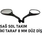 Aras Moto Honda Activa 125 S - Spacy 110-Spontini 110 Uyumlu Ayna Takım 8 Mm Düz Diş -