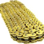 Aras Moto Honda Cbf150,Cb125E,Cb125F,Cbr125 R Uyumlu Teker Zinciri 428 /128 Bakla Oringli Gold Zincir-