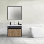Aras Tk. Asma Alt+üst+lavabo Antrasit/atlantik Çam 65 Cm
