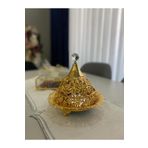 Aras Züccaciye Kristal Gold Ayaklı Şekerlik Drajelik