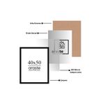 Araste Çerçeve & Dekorasyon 40x50 Çerçeve ( Postersiz ) - Bos1002 Yatay Dikey Duvara Asmaya Uygun Çerçeve
