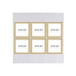Araste Çerçeve & Dekorasyon Altılı 30x30 Çerçeve ( Postersiz ) - Bos1021