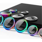 Arazon Samsung Galaxy S22 Ultra Arka Kamera Çok Renkli Alüminyum Lens Koruyucu