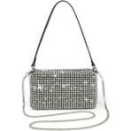 Arba Bag & Accesory Silver Abiye-Taşlı Kadın Omuz Çantası