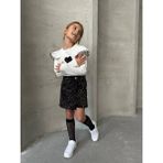 Arbi Kids Kız Çocuk Leopar Şort Etekli Ikili Kız Şık Takım - 0-Kahverengi - 9 - 10 Yaş