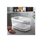Arbu Home Multibox 7.5lt Kayar Kapak Çok Amaçlı Erzak Bakliyat Saklama Kabı Gri