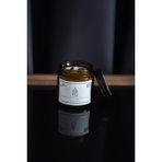 Arbuq Concept Kapaklı Büyük Amber Kavanoz Mum 100ML Vanilya Kokulu Beyaz RENKLI- Doğal Soya Wa x - Beyaz - Amber