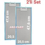 ARC-PART Esty 1150 X6 Inox Aspiratör Alüminyum Filtre - 2'li Set - 20,5X47,6 cm (2 Adet)