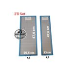 ARC-PART Luno 1390 X6 Inox Aspiratör Alüminyum Filtre - 2'li Set - ( 20,5X47,6 cm / 13X47,6 cm )