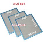 ARC-PART Silverline 2120 X9 90'lık Inox Davlumbaz Alüminyum Filtre 27,5X33,5 cm - 3'lü Set