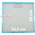 ARC-PART Silverline 3457 S6 Gri Davlumbaz Alüminyum Filtre 34,5X30 cm