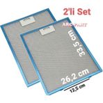 ARC-PART Silverline 4111 X6 Inox Ada Davlumbaz Alüminyum Filtre 26,2X33,5 cm - 2'li Set