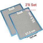 ARC-PART Silverline 4114 Inox Ada Davlumbaz Alüminyum Filtre 27,5X33,5 cm - 2'li Set