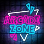 Arcade Zone Retro Neon Tabela Duvar Dekoru için - Oyun Oyunu Neon Akrilik USB ile Çalışan LED Duvar Sanatı Dekoru, Işıklı İşaret Kısılabilir, Adam Mağara Bar Pub Kulüp Partisi İş Noel için 14,02 x