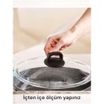 Arcak2 Karaca Kulp ve 22 cm Tencere Sahan Tava Cam Kapağı