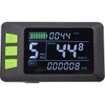 Arcane Kaykay Enstrümanı, 24V-60V LCD Ekran P3C li Ekran Metre Elektrikli Bisiklet Scooter İçinUygundur (5 Çekirdekli Su Geçirmez Hat), (Yurt Dışından) - Siyah