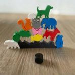 Arcanium Montessori Hayvan Figürlü Denge Oyunu - Eğitici Zeka Geliştirici Tetris Blokları (12 Parça) - Çok Renkli