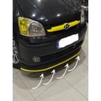 Arcars Opel Astra H Lip Ön Tampon Eki Kırılmaz Unıversal Ön Lip 4 Parça Mavi