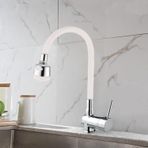 Arçe 2 Fonksiyonlu Beyaz Krom Delta Eviye Bataryası